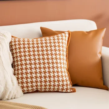 Mesti pagalvę padengti ins stiliaus naktiniai cushionorange paukščių modelio šiuolaikinės paprasta aukštos kokybės dirbtinė vilna, pagalvės, sofos, mesti pagalvės
